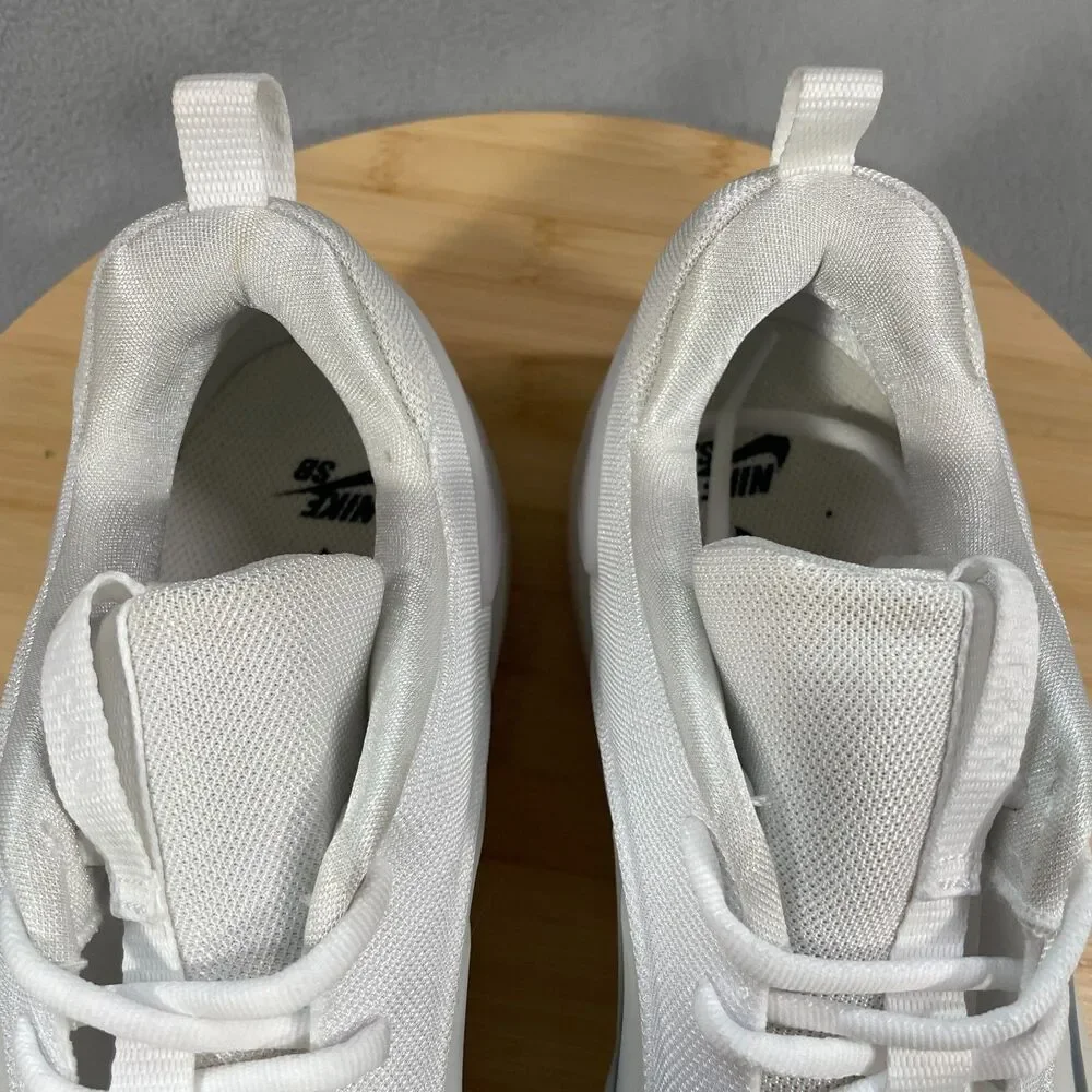 Nike SB Zoom Nyjah 4 Men's Size 11.5 Shoes Sneakers Skate White/Black FQ1273-100 - Picture 13 of 16